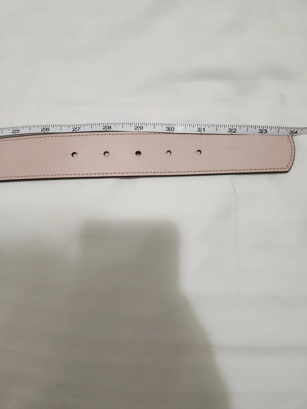 Tory Burch Pebbled Leather Belt in Burgundy with Gold Logo Buckle